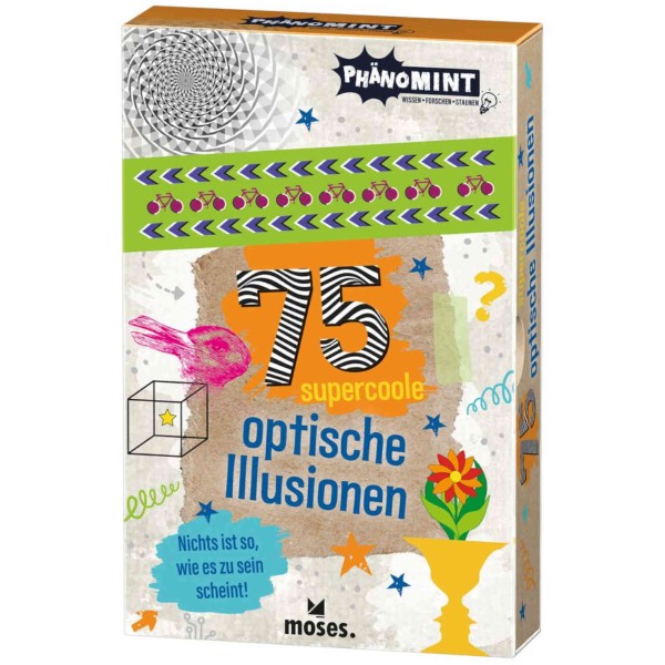 Geschenk für Kinder: 75 optische Illusionen und Täuschungen, Moses Verlag 
