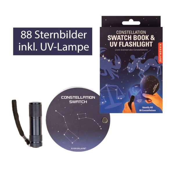 Sternbilder Bestimmungsbuch - 88 leuchtendfe Sernbilder - inkl. UV-Lampe