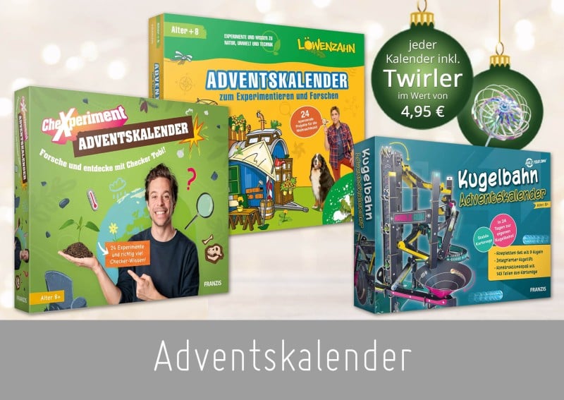 Hier geht's zu unseren Adventskalendern