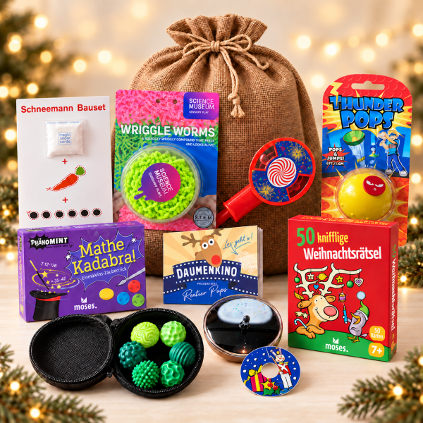 Weihnachtsbox der Experimente mit 10 Artikeln - ab 4 Jahren