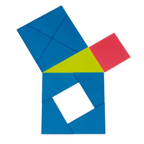 Lernspiel - Pythagoras Puzzle aus 10 Teilen