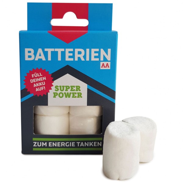 Witziges Physik Geschenk: Marshmallow Batterien von liebeskummerpillen
