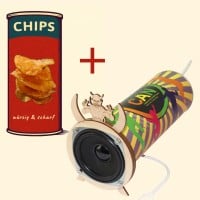 Bluetooth Chipsdosen-Soundbox - Lötbausatz, inkl. original Chipsdose