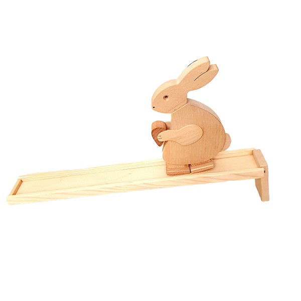 Ostergeschenke für Kinder: Lauftier Hase aus Holz