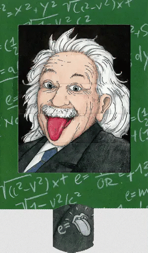 Verwandlungskarte Albert Einstein