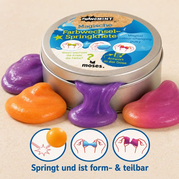 Sie erhalten nicht nur eine schön Verpackung sondern auch viele Interessante Informationen zur Knete