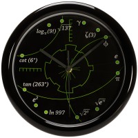 Wanduhr mit Mathematischen Formeln: Mathe Geschenk