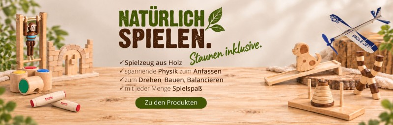 Hier geht's zu unserem Holzspielzeug