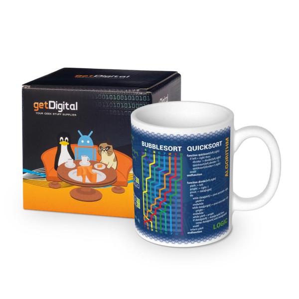Kaffeetasse mit Algorithmus - Geschenk für Informatiker