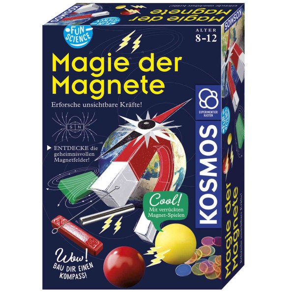 Experimentierkasten Magnetismus für Kinder von 8 bis 12 Jahren