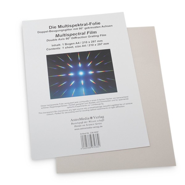 Mulitspektral-Folie: Zerlegt Licht in seine Spektralfarben