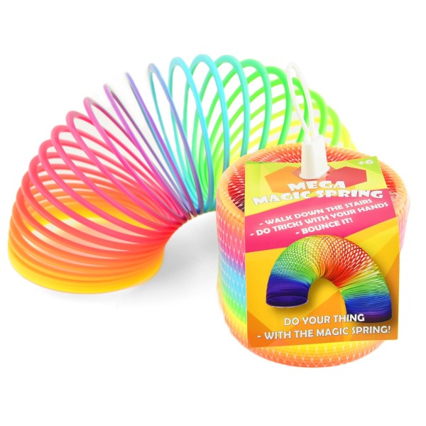 Spirale in Regenbogen Farben für Physik Experimente zu Wellen