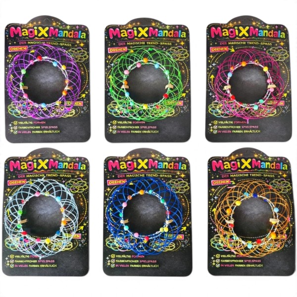 MagiX - Traditionelles Mandala aus Draht - Ø 10 cm - in 6 tollen Farben - ab 6 Jahren