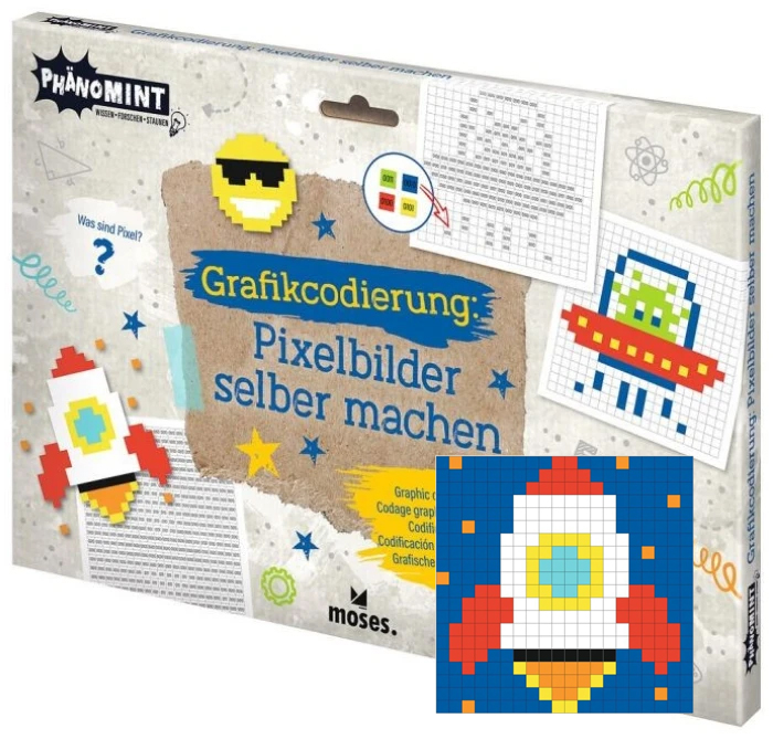 Grafikcodierung – Pixelbilder selber machen & Coding spielerisch lernen