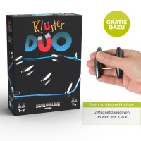Magnetspiel Kluster Duo Magnetsteine aus poliertem Hämatit / Blutstein