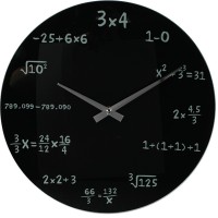 Mathematik Wanduhr mit Formeln