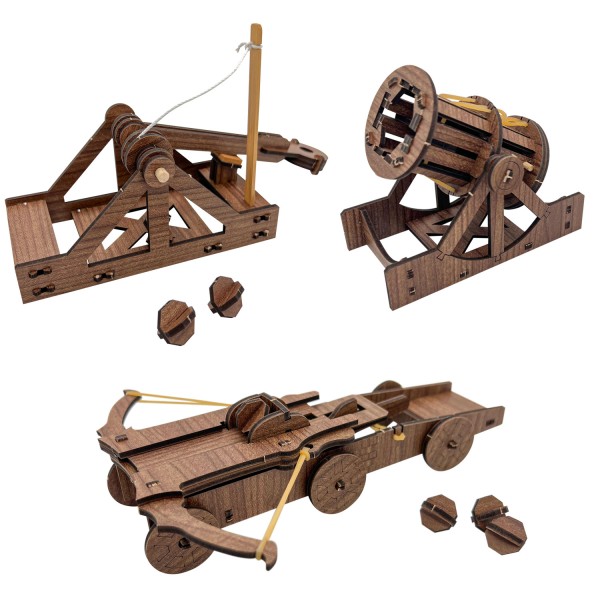 Mini-Holzbausätze nach Leonardo Da Vinci