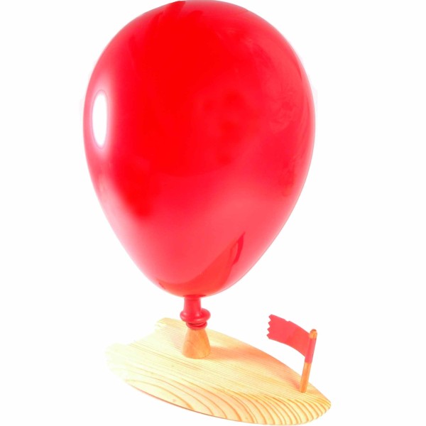 Boot mit Luftballon-Antrieb