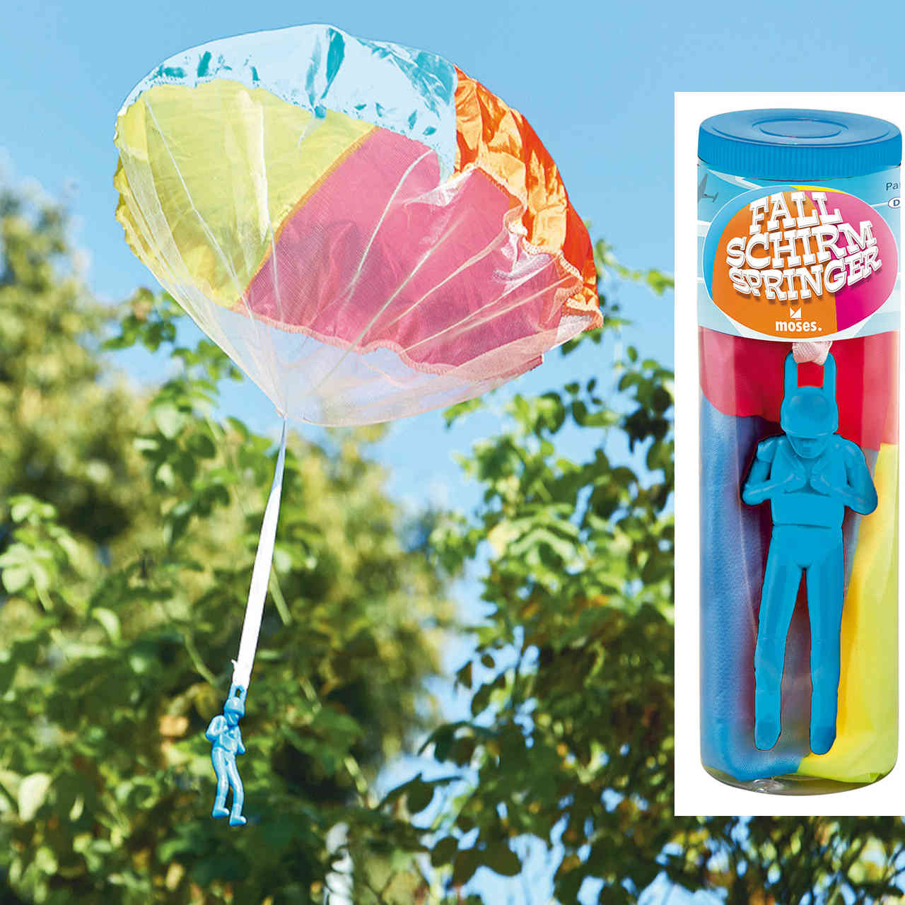 SUPRBIRD Fallschirm Spielzeug Kinder 10 Stück Fallschirmspringer Hand werf 
