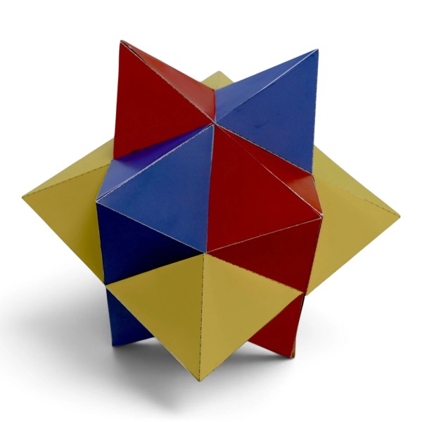 Mathematische Bastelei: Escherstern, aus dem Bild Wasserfall von M.C. Escher