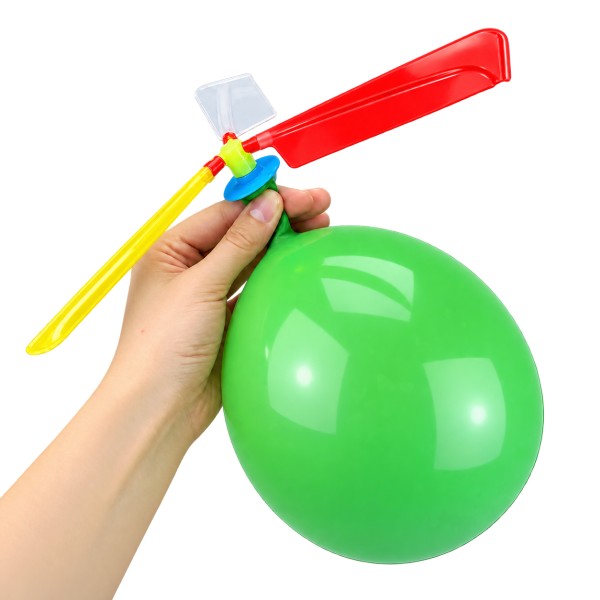 Ballon-Helikopter mit 2 Luftballons - Rückstoßantrieb spielerisch erleben