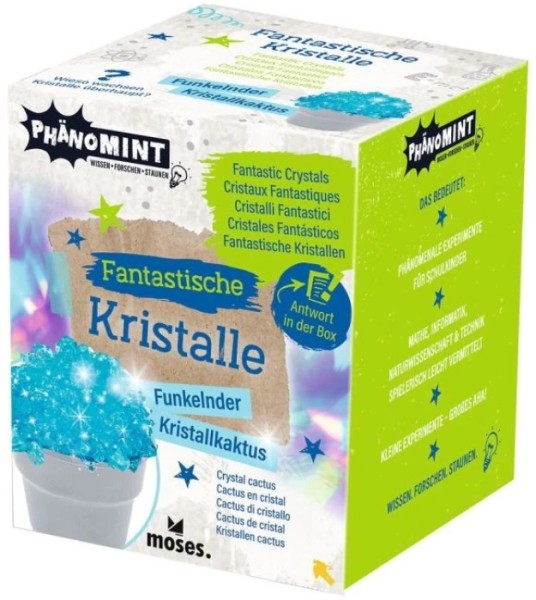 PhänoMINT - Fantastische Kristalle -Kristallblumen selbst züchten - 4 Farben - ab 8 Jahren