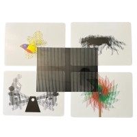 4 Magische Karten mit Moiré Effekt