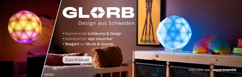 Hier geht's zur smarten Lichtkugel GLORB