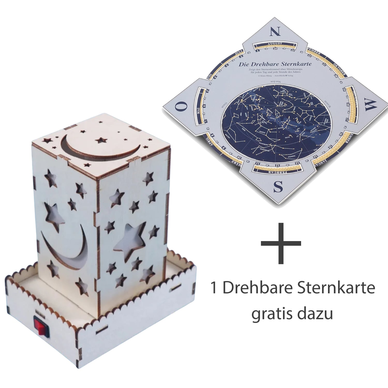 Holzbausatz Sternenlampe mit Farbwechsel