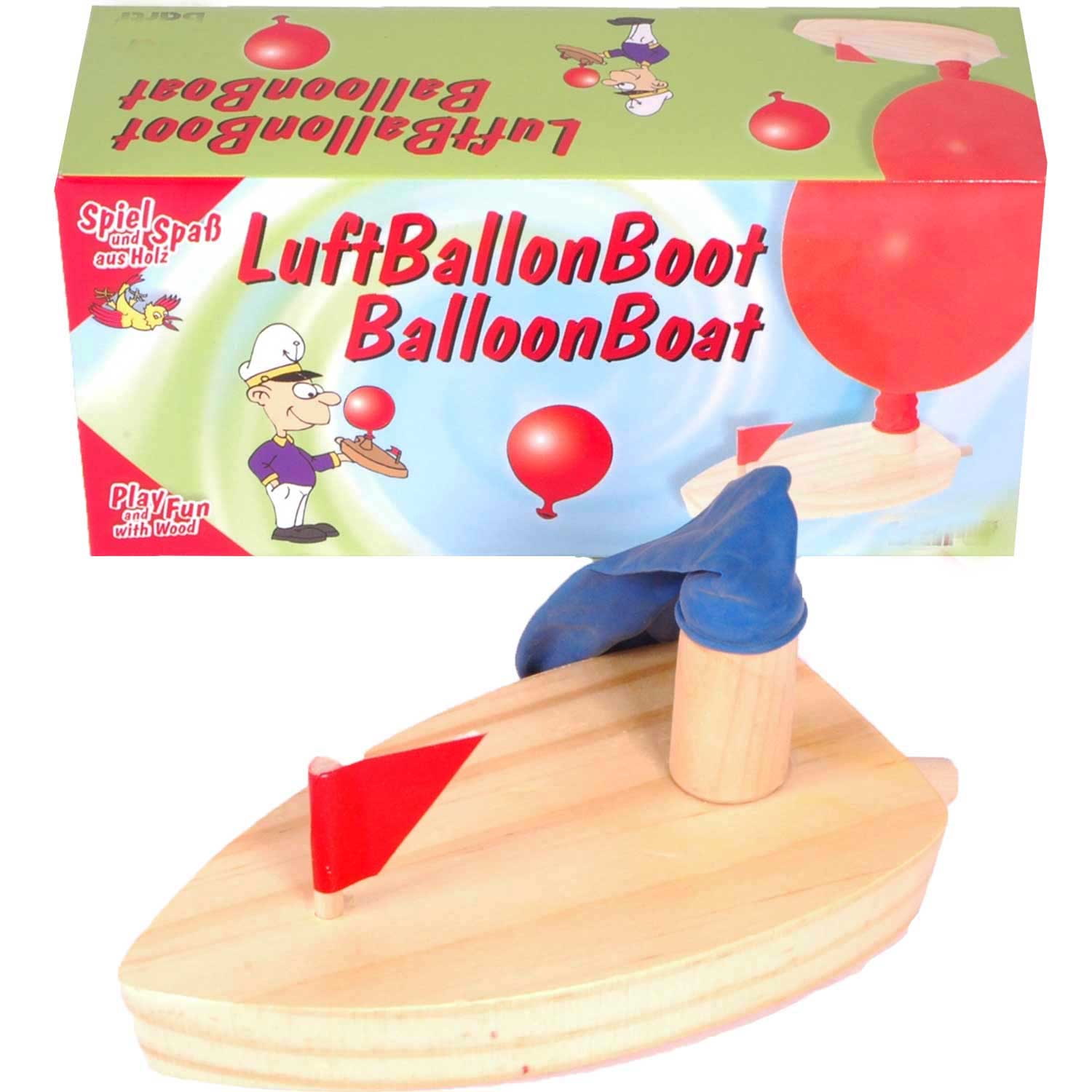 Boot aus Holz mit Luftballon Macht NEU Experimentieren und Bildung fur DE ape 