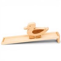 Geschenk für Kinder: Lauftier Ente aus Holz