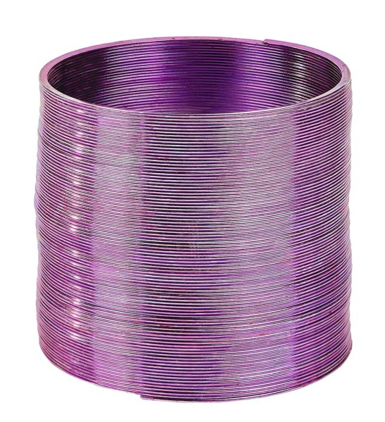 Slinky Spirale Metall schwarz Treppenläufer James Industries NEU in OVP 