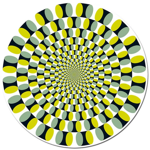 Originelles Weihnachtsgeschenk: Puzzle Optische Illusion, Rotating Snakes, Akiyoshi Kitaoka