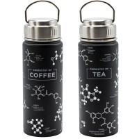 Edelstahl Trinkflasche Chemistry of Coffee + Chemistry of Tea - Geschenk