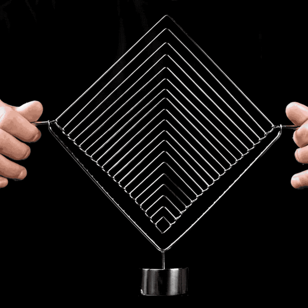 Kinetisches Objekt: Square Wave Horizon Edition aus Edelstahl von Kinetrika | Atellani
