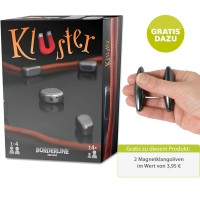 Borderline Kluster - Magnetspiel mit 24 Magnetsteinen + gratis Magnetklangoliven