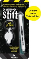UV-Geheimstift mit Schwarzlicht-Lampe und unsichtbarer Tinte für Kinder