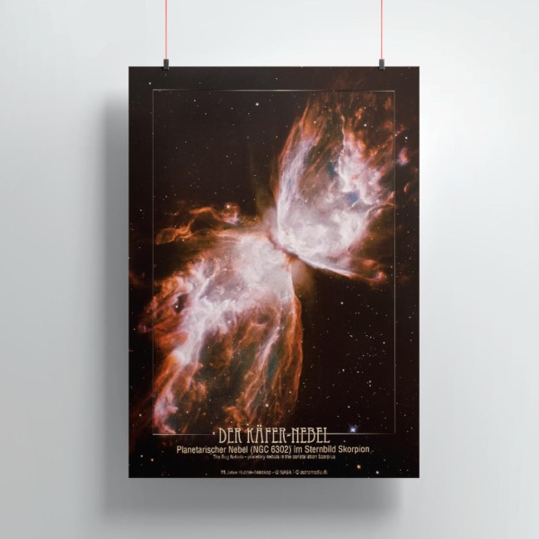 Astronomie-Geschenk: Poster vom Käfer Nebel