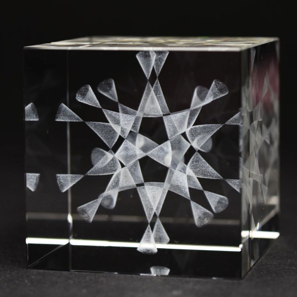 Barth Sextik: Eine Weltrekordfläche von Grad 6, algebraische Fläche in Glas