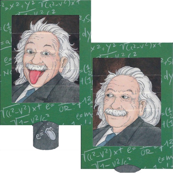 Verwandlungskarte Albert Einstein