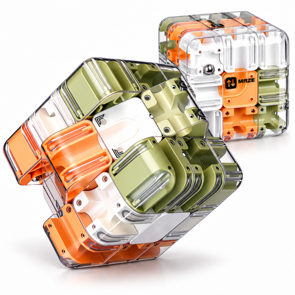 MagiX Maze Cube - 3D Labyrinth - Würfel mit rollenden Kugeln